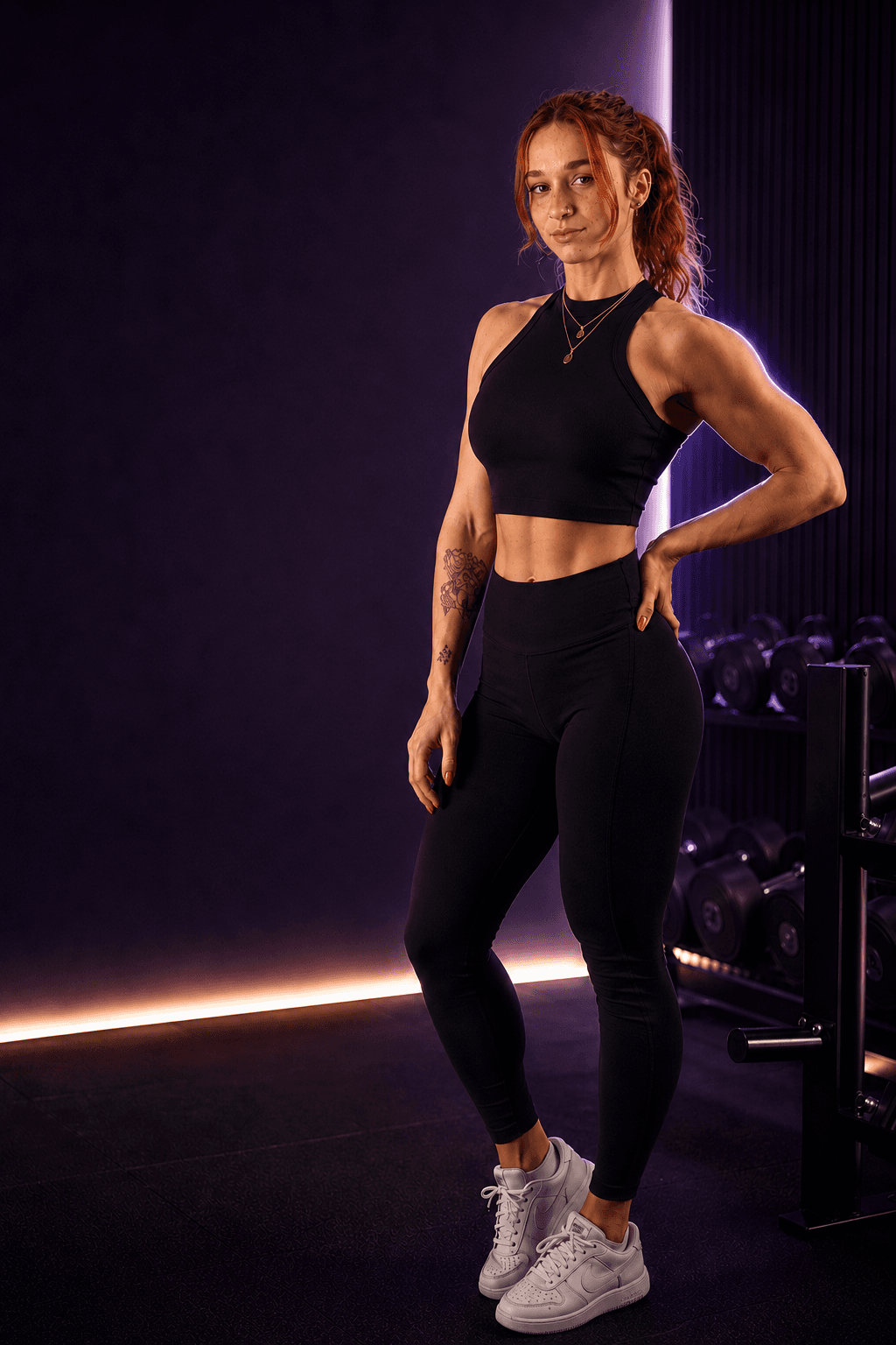 Camilla Ferrero Regis in studio fitness